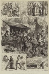 Pflanzen an die Armen von London im Victoria Park verteilen